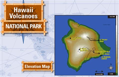 Hawaii Volcanoes National Park Map Maping Resources