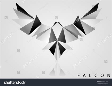 Bird Polygon Falcon Logo Stock Vector Illustration 284733626 Shutterstock