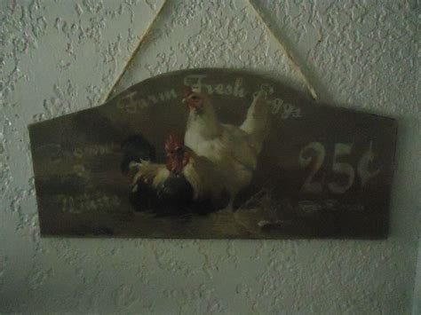 Chicken Plaque Painting Art Plaque
