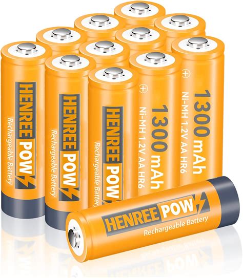 Henreepow Aa Rechargeable Batteries For Solar Lights Ni Mh Aa Solar Battery Pre