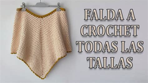 Falda A Crochet Paso A Paso Muy F Cil Para Todas Las Tallas Youtube