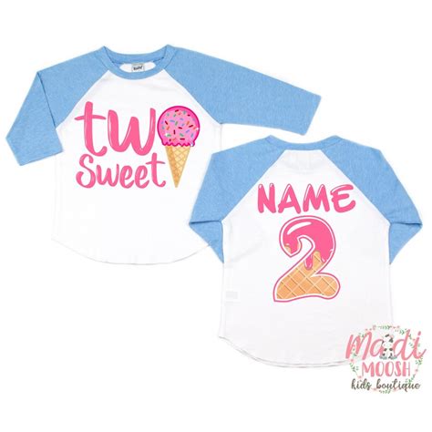 Two Sweet Birthday Shirt 2nd Birthday Shirt Second Etsy