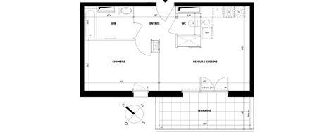 Plan Appartement T2 De 41 08 M² Neuf à La Motte Servolex Résidence « L