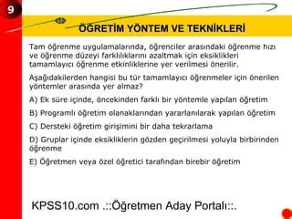 Yontem Ve Teknikler PPT