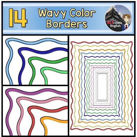 Wavy Border Frame Clip Art | Made By Teachers