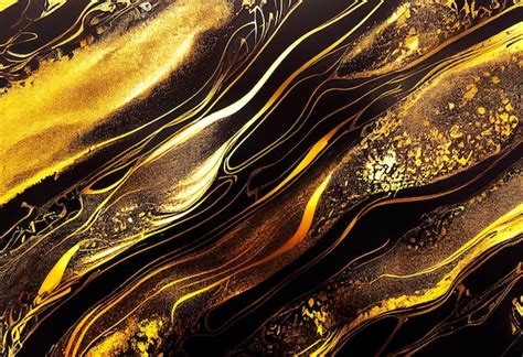 Premium AI Image Luxury Abstract Fluid Art Painting In Alcohol Ink