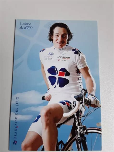 Cyclisme Carte Cycliste Ludovic Auger Équipe La FranÇaise Des Jeux