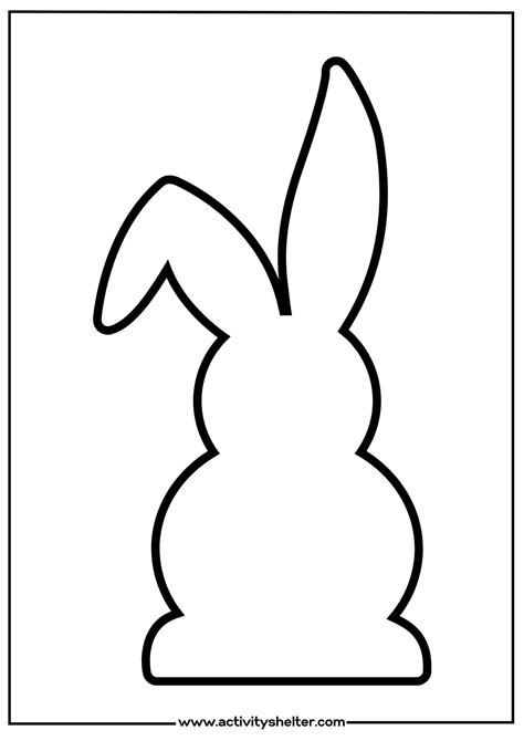 Bunny Template Printable Activity Shelter