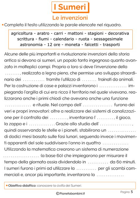 I Sumeri Schede Didattiche Per La Scuola Primaria Scuola Schede