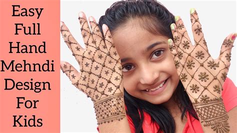 Mehndi Designs For Hands Simple And Easy For Kids