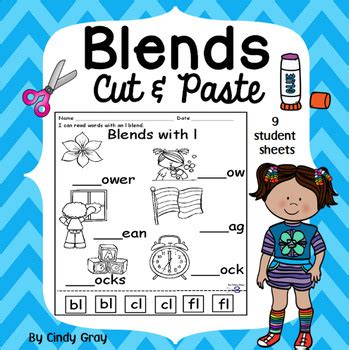 Consonant Blends Cut Paste Sheets By Primarily First Tpt