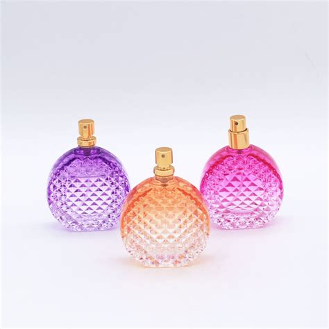 Design Gradual Coating Purple Color Round 100ml Clear Perfume Spray