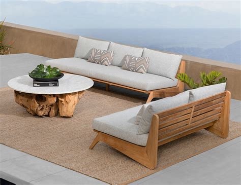 Harbour Outdoor – MLB Sofas & Pure Teak Root Table, Outdoor-Rug ...