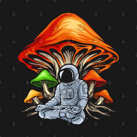 Astronaut Psychedelic Psilocybin Magic Mushrooms Mushrooms T Shirt Teepublic