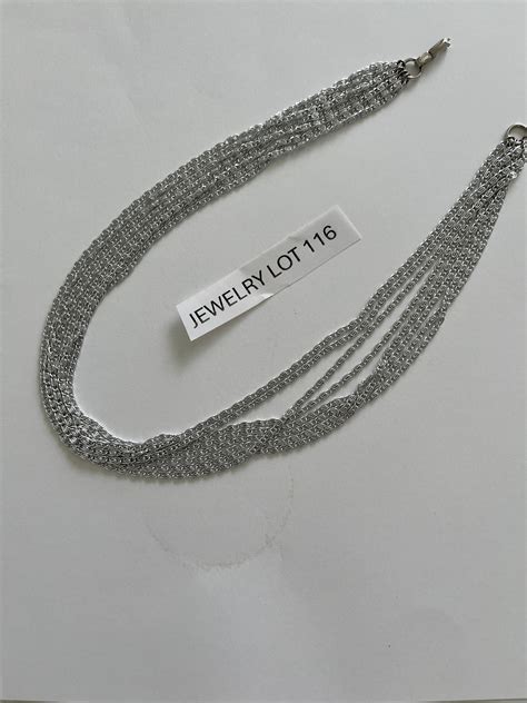 Vintage Sarah Coventry Silvery Cascade Multi Strand Silver Tone