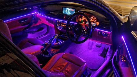 BMW 4 Series F32 Coupe Ambient Light Install | RGB LED Car Interior ...