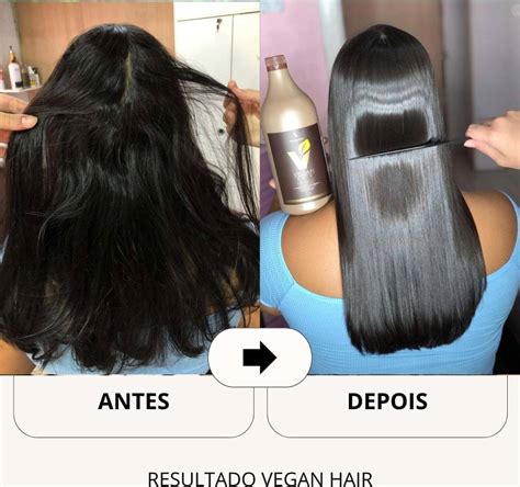 Kit Escova Progressiva Orgânica Vegan Hair Progressiva Sem Formol 1 Litro