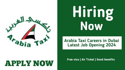 Careers In Dubai At Arabia Taxi Gulf Latest Job Opening Job