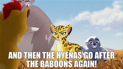 YARN And Then The Hyenas Go After The Baboons Again The Lion Guard