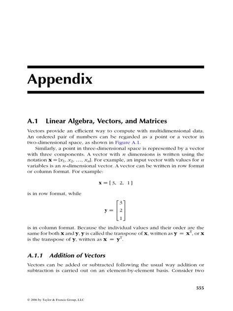 Linear Algebra Vectors And Matrices Pdf Matrix Mathematics