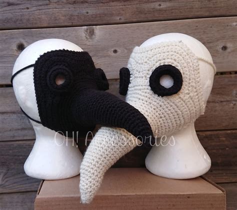 OH Plague Doctor Crochet Mask Pattern PATTERN ONLY - Etsy