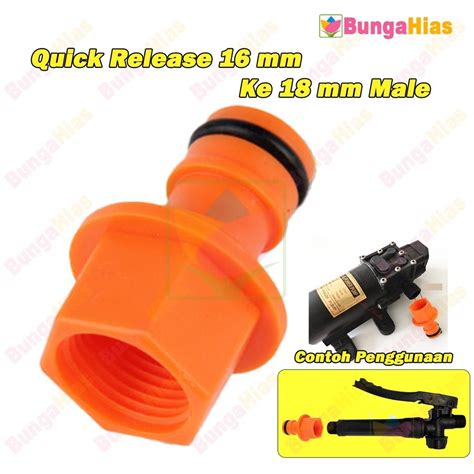 Jual Quick Release Male X Mm Pompa Dc Female Drat Sambungan Konektor