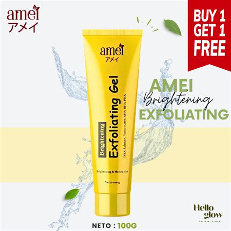 Jual Amei Exfoliating Gel Wajah BPOM Exfoliating Gel DNA Salmon