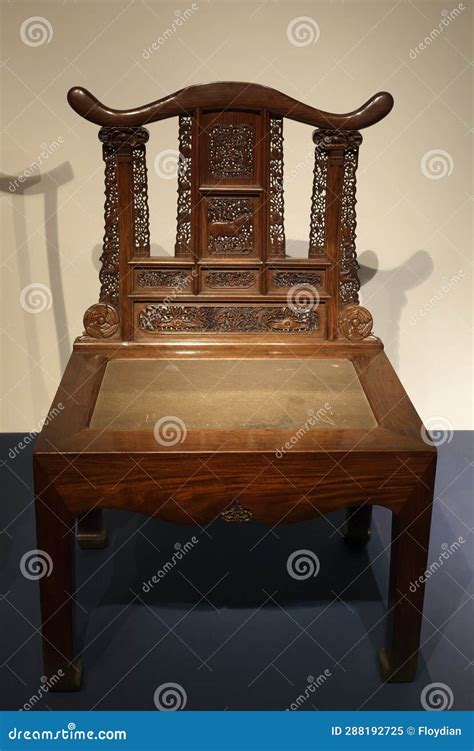 Ming Dynasty Carved Chair Stock Image Image Of Carving 288192725