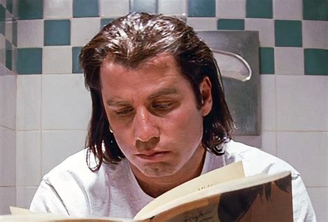 Pulp Fiction Restroom Movie Poster Vincent Vega Print Funny Etsy