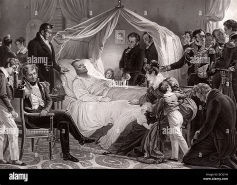 Napoleon 1st on his death bed on St Helene May 5 1821. Napoléon ...