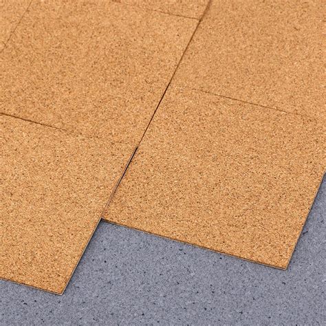 10pcs Selfadhesive Cork Coasters Squares Cork Mats Cork Backing Sheets