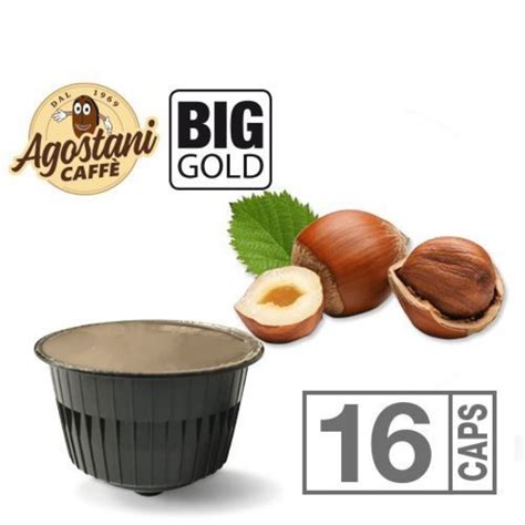 Capsule Agostani Big Gold Nocciolino Compatibili Nescaf Dolce Gusto