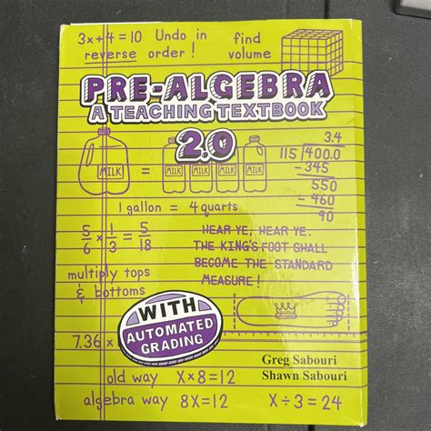 Teaching Textbooks Pre Algebra 20 Version Cds Only Sabouri Auto