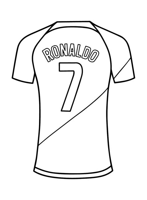 Cristiano Ronaldo Coloring Pages Printable for Free Download