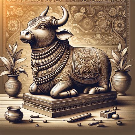 Hindu Nandi Holy Cow Statues Review Indian Hindu Gods