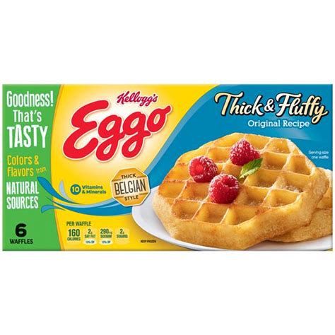 Kellogg S Eggo Thick Fluffy Original Recipe Waffles 6 Ct Hy Vee