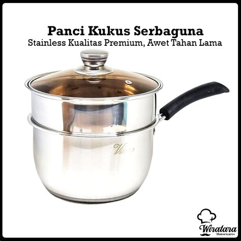 Jual Vienna Panci Steamer Stainless Cm Kukusan Tutup Stenlis