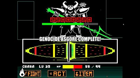 Undertale Genocide Asgore Remake Classic Mode Complete YouTube