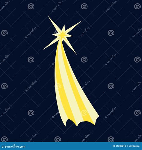 Cone Da Estrela De Tiro Estilo Dos Desenhos Animados Ilustra O Do