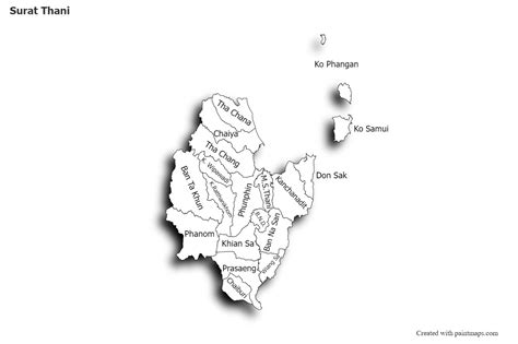 Sample Maps For Surat Thani