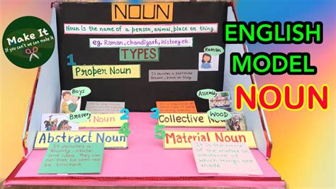 Noun Model For School Projects English Models B Ed Models Youtube