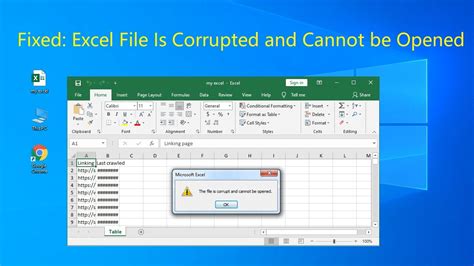 Fixed Microsoft Excel File Is Corrupted And Cannot Be Opened Youtube