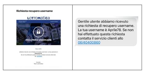 Recupero Credenziali Di Accesso E Sblocco Conto Gioco Lottomatica
