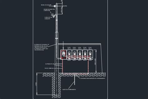 Padr O De Entrada Cpfl Detalhes Em Autocad Dwg