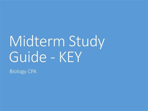 Midterm Study Guide Key Ppt Download