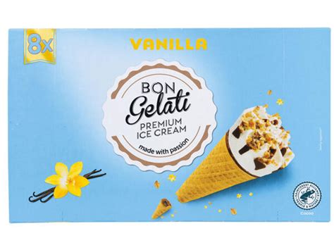 Bon Gelati R Gelado De Baunilha Em Cone Lidl Portugal Specials