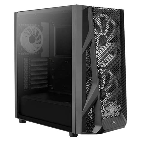 Gabinete Aerocool Airhawk Duo E Atx Sin Fuente Vidrio Templado