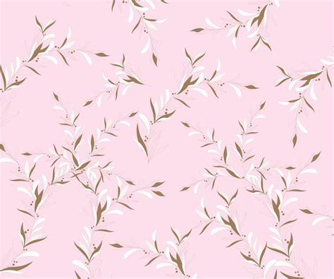 Delicate Floral Background Small White Flowers And Dots On A Pink