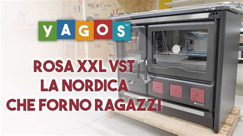 Rosa Xxl La Nordica Stufa Legna Con Forno Per Cucinare Vetrina Prodotto