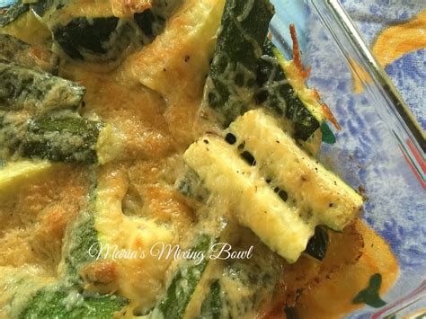 Parmesan Crusted Zucchini Bake Marias Mixing Bowl